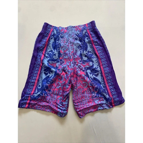 Versace Jeans Couture Men's Blue Twill Panel Printed Shorts IT 48 US 32 NWT - Picture 10 of 15